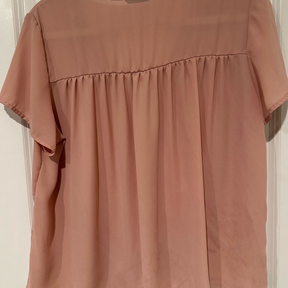 Flowy pink short sleeve top size L - Picture 4 of 6